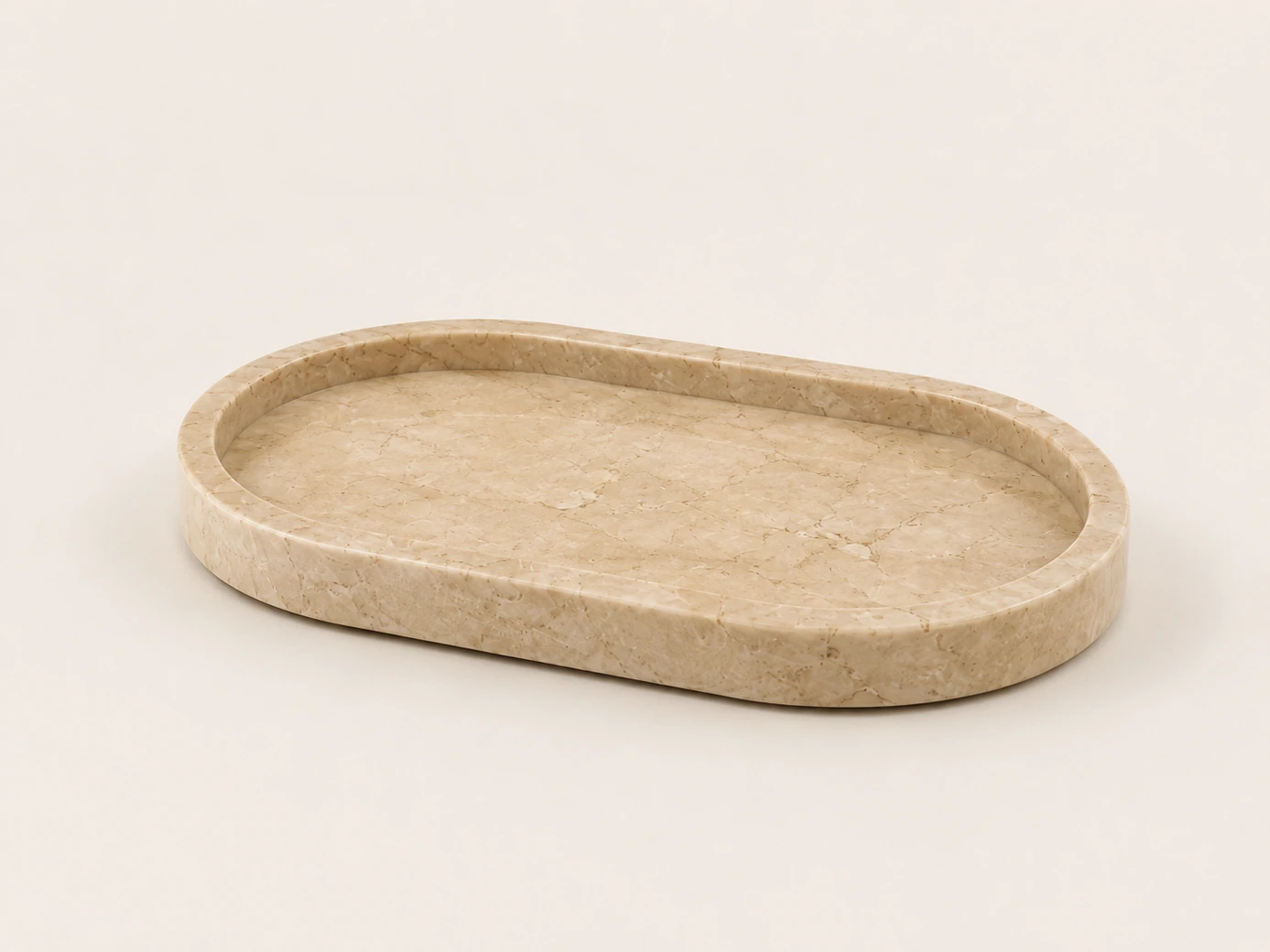 Calacatta Oro Round Candle Tray in Calacatta Oro