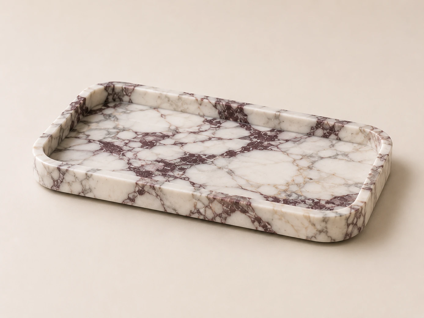 Demo Calacatta Viola Perfume Tray in Calacatta Viola