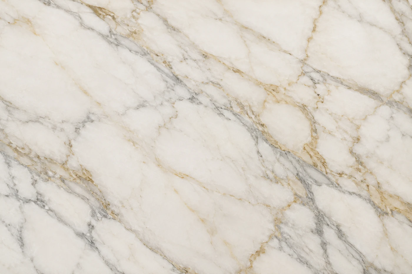 Calacatta Oro marble with grey and warm gold veining