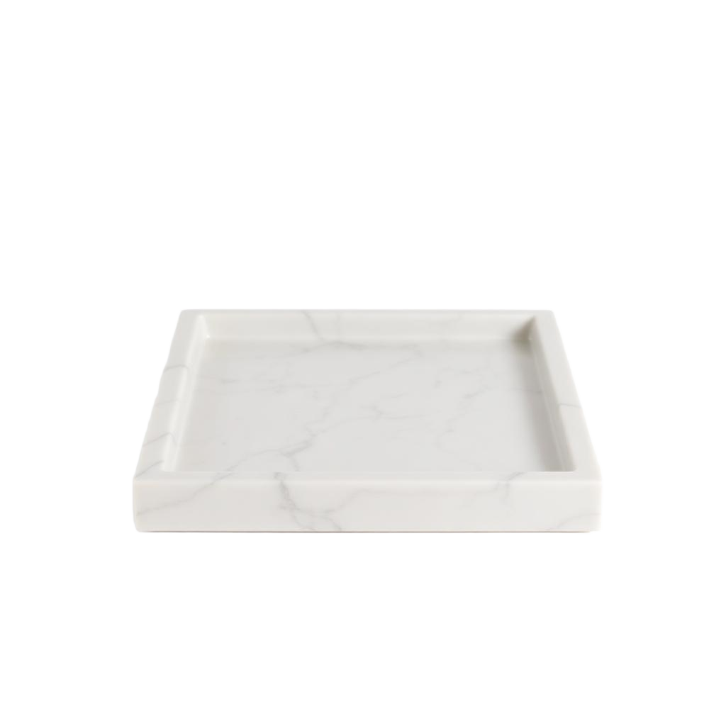 Carrara Square Tray in Carrara
